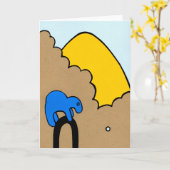 Staunt- Wenskaart Kaart (Gele Bloem)