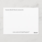 Staunton Harold Church Leicestershire England Briefkaart (Achterkant)