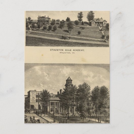 Staunton Male Academy Briefkaart (Voorkant)