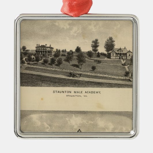 Staunton Male Academy Metalen Ornament (Voorkant)