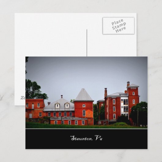 Staunton Va Briefkaart (Voorkant / Achterkant)