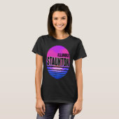 Staunton Vaporwave Illinois T-shirt (Voorkant volledig)