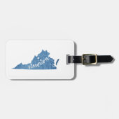 Staunton Virginia Houtnerf Bagagelabel (Voorkant horizontaal)