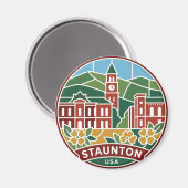 Staunton Virginia Magneet (Voorkant / Achterkant)