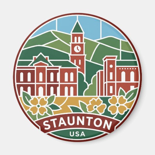 Staunton Virginia Magneet (Voorkant)