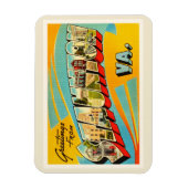 Staunton Virginia VA Old Vintage Travel Briefkaart Magneet (Verticaal)