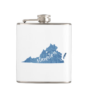 Staunton Virginia Wood Grain Heupfles
