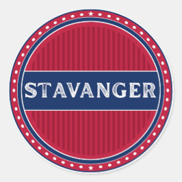 Stavanger City Pride Embleem – Noorse identiteit Ronde Sticker
