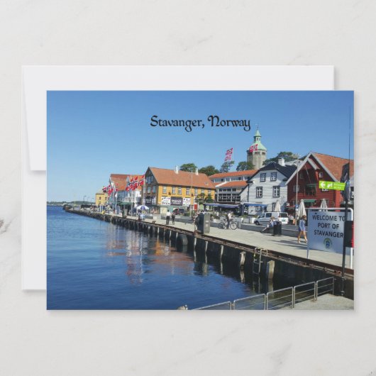 Stavanger, Noorse schilderachtig foto, Kaart (Voorkant)
