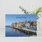 Stavanger, Noorse schilderachtig foto, Kaart (Staand voorkant)