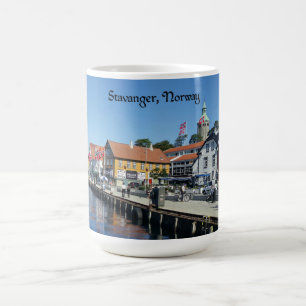 Stavanger, Noorse schilderachtig foto, Koffiemok