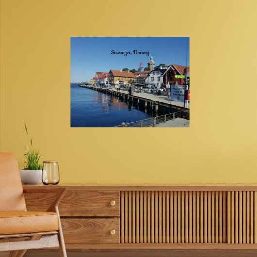 Stavanger, Noorse schilderachtig foto Poster (Woonkamer 2)
