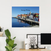Stavanger, Noorse schilderachtig foto Poster (Thuiskantoor)