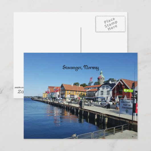 Stavanger, Noorwegen Briefkaart (Voorkant / Achterkant)