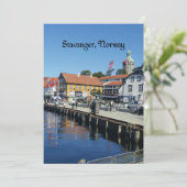 Stavanger, Noorwegen Kaart (Staand voorkant)