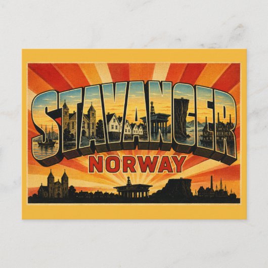 Stavanger Noorwegen Preikestolen Briefkaart (Voorkant)