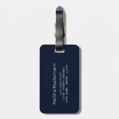 Stavanger Noorwegen Retro Stadsplattegrond  vakant Bagagelabel (Achterkant verticaal)