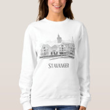 Stavanger Norway Beauful Streetscape Drawing Swe