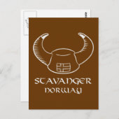 Stavanger Norway Viking Pet Briefkaart (Voorkant / Achterkant)