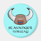 Stavanger Norway Viking Pet Magneet (Voorkant)