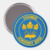 Stavanger Round Emblem Magneet (Voorkant / Achterkant)