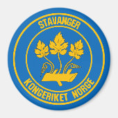 Stavanger Round Emblem Magneet (Voorkant)
