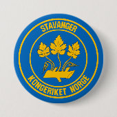 Stavanger Round Emblem Ronde Button 7,6 Cm (Voorkant)