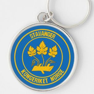 Stavanger Round Emblem Sleutelhanger