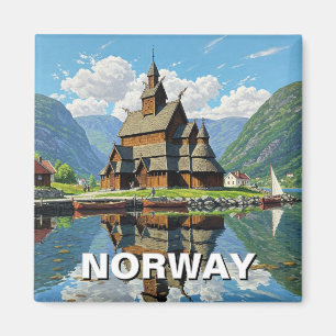 Stave Church Travel Noorwegen Magneet