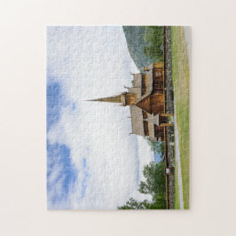 Stave-kerk in Lom, Noorse puzzel
