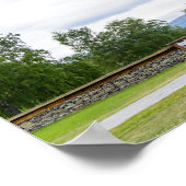 Stave-kerk in Lom, poster Noorwegen (Hoek)