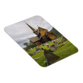 Stave-kerk met begraafplaats in Noorwegen Magneet (Rechterzijde)