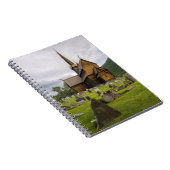 Stave-kerk met begraafplaats in Noorwegen Notitieboek (Rechterzijde)