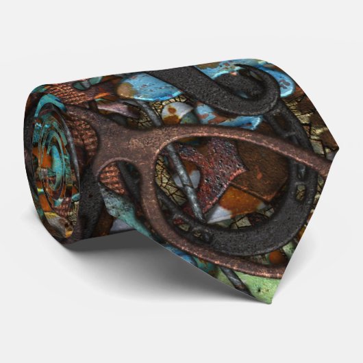 Staven en glazen Steampunk Stropdas (Opgerold)