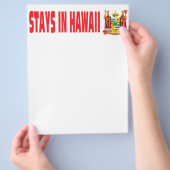 Staven in Hawaï Flyer (Hand)