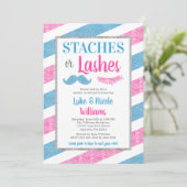 Staven of Lashes Baby shower van de partij Kaart (Staand voorkant)