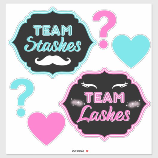 Staven of Lashes Betekenen Baby shower Sticker (Vel)