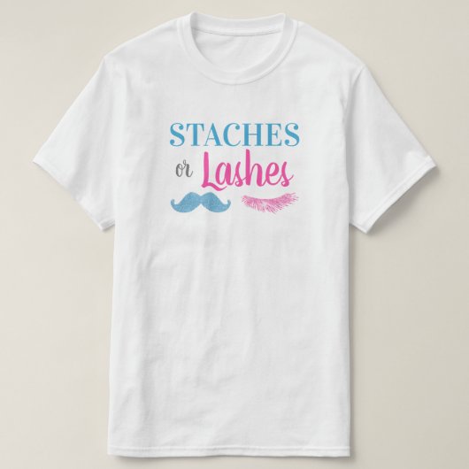 Staven of Lashes Geslacht onthullen Mannen T-shirt (Design voorkant)