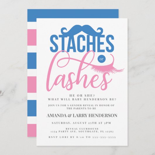 Staven of Lashes Kaart (Voorkant / Achterkant)