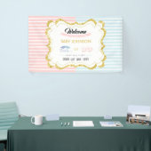 Staven of Lashes Welkomstteken Geslacht weergeven  Spandoek (Beurs)