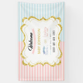 Staven of Lashes Welkomstteken Geslacht weergeven  Spandoek (Verticaal)