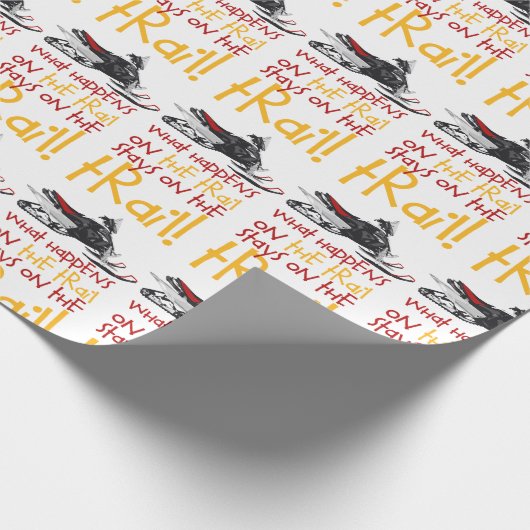 Staven op het spoor cadeaupapier (Hoek)