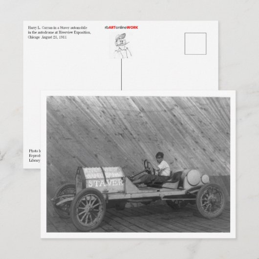 Staver Automobile Briefkaart (Voorkant / Achterkant)