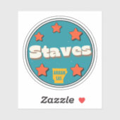 Staves, Arkansas Sticker (Vel)