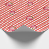 Stawberry Barn Red Gingham Cadeaupapier (Hoek)