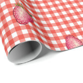 Stawberry Barn Red Gingham Cadeaupapier (Rol Hoek)