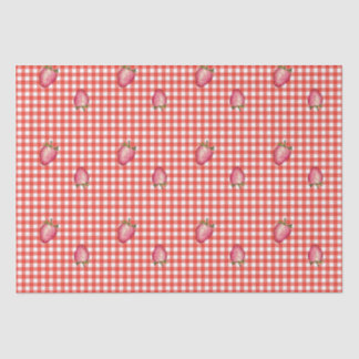 Stawberry Barn Red Gingham Tissuepapier