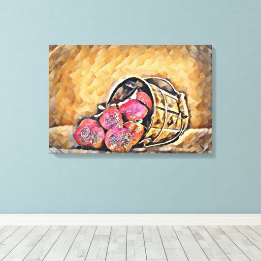 Stawberry Canvas Afdruk (Insitu (Houten vloer))