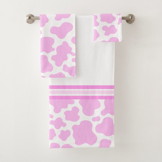 Stawberry Milk Koe Bath Towel Set Bad Handdoek (Insitu)