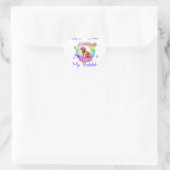 Stay 6Ft Away From My Bubble Dachshund Dog Gift Hart Sticker (Tas)